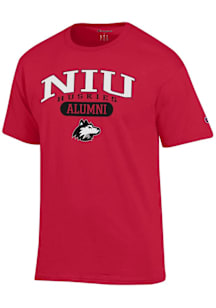 Champion Northern Illinois Huskies Red Pill Box Alumni Jersey Short Sleeve T Shirt