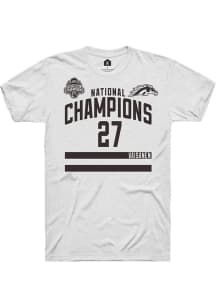 Joona Vaisanen Rally Mens White Western Michigan Broncos NIL 2025 National Champions Shirzee Playe..