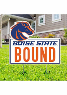 Boise State Broncos School Bound Yard Sign - White