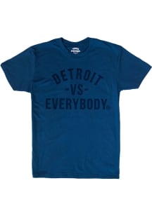 Detroit Blue Vs Everybody Short Sleeve Fashion T Shirt