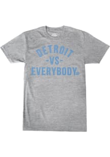 Detroit Grey Vs Everybody Short Sleeve Fashion T Shirt