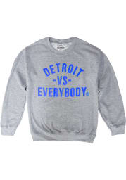 Detroit Grey Vs Everybody Long Sleeve Crew Sweatshirt