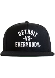 Detroit Black DVE Mens Snapback Hat
