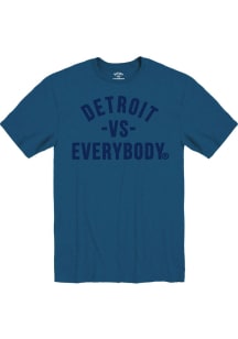 Detroit Blue Detroit Vs Everybody Short Sleeve Fashion T Shirt