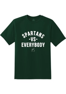Detroit Vs Everybody Michigan State Spartans Green Vs Everybody Short Sleeve T Shirt