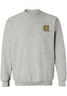 Vive La Fete Kennesaw State Owls Womens Grey Impressions Crew Sweatshirt