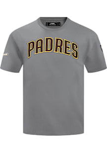 Pro Standard San Diego Padres Grey Classic Chenille Short Sleeve T Shirt