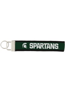 Michigan State Spartans Green Woven Oversized Key Strap Lanyard