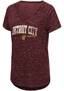 Colosseum Detroit City FC Womens Black Gemma Short Sleeve T-Shirt