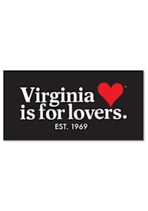 Virginia Virginia is for Lovers Vintage Logo Auto Decal - Black