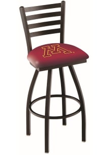 Black Minnesota Golden Gophers High Back Swivel Pub Stool