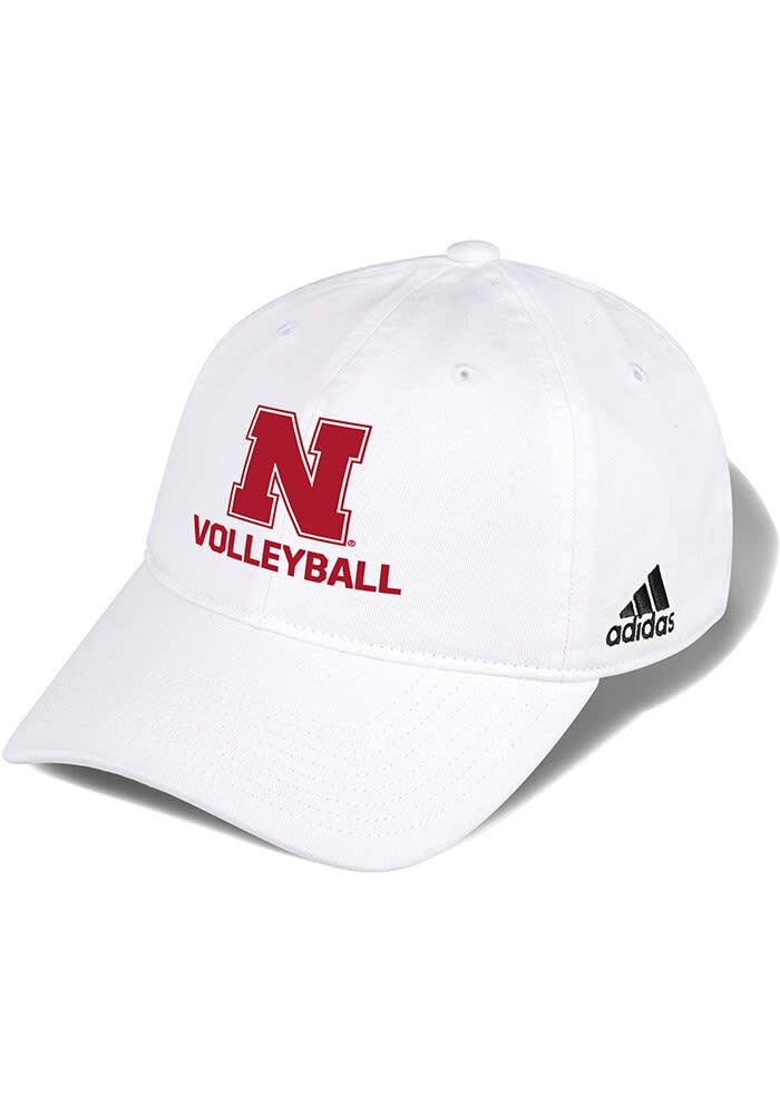 Adidas White Nebraska Cornhuskers Volleyball Washed Slouch
