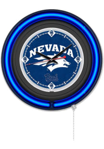 Nevada Wolf Pack Double Neon Wall Clock
