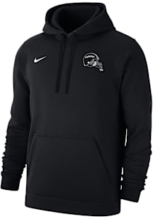 Nike Iowa State Cyclones Mens Black Cyclone Helmet Blackout Long Sleeve Hoodie