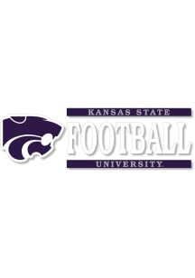 Purple K-State Wildcats 6x2 Football Decal