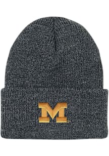 LogoFit Michigan Wolverines Dark Grey North Pole Youth Knit Hat