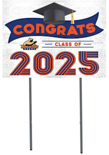 Morgan State Bears KH Sports Fan 18x24 Yard Sign with Stakes Class of 2025 Yard Sign - White