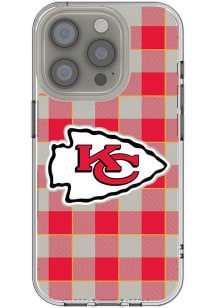 Kansas City Chiefs Plaid iPhone Clear Phone Cover