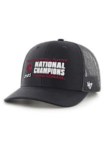47 Indiana Hoosiers 2026 National Champs Event Trucker Adjustable Hat - Black