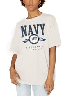 Gameday Couture Navy Midshipmen Womens Ivory Get Goin' Short Sleeve T-Shirt