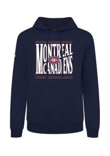Levelwear Montreal Canadiens Mens Navy Blue Podium Powerhouse Long Sleeve Hoodie
