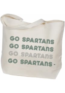 Michigan State Spartans Desden Retro Canvas Tote Bag - Green
