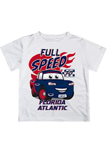 Vive La Fete Florida Atlantic Owls Youth White Full Speed Short Sleeve T-Shirt