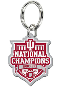 Indiana Hoosiers 2025 National Champs Acrylic Keychain - Crimson
