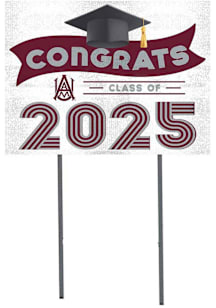 Alabama A&M Bulldogs KH Sports Fan 18x24 Yard Sign with Stakes Class of 2025 Yard Sign - White