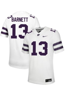 Blake Barnett Nike Mens White K-State Wildcats NIL Game Football Jersey