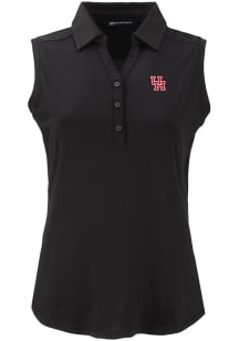 Cutter and Buck Houston Cougars Womens Black Forge Eco Polo Shirt