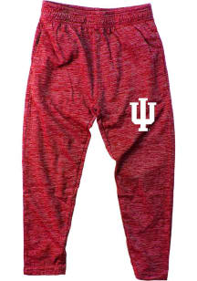 Youth Indiana Hoosiers Cardinal Wes and Willy Cloudy Yarn Bottoms Track Pants