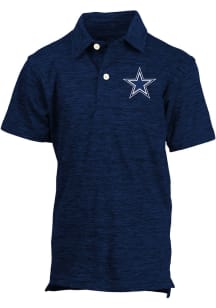 Wes and Willy Dallas Cowboys Toddler Navy Blue Primary Logo Cloudy Yarn Short Sleeve Polo Shirt