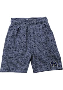 Wes and Willy Michigan Wolverines Boys Blue Cloudy Yarn Shorts
