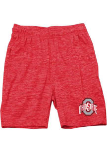 Boys Ohio State Buckeyes Red Wes and Willy Cloudy Yarn Shorts