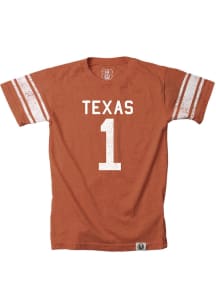 Wes and Willy Texas Longhorns Toddler Burnt Orange Football Jersey Short Sleeve T-Shirt