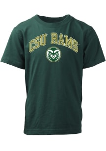 Wes and Willy Colorado State Rams Youth Green Jersey Short Sleeve T-Shirt
