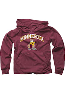 Wes and Willy Minnesota Golden Gophers Boys Maroon Jersey Long Sleeve Hooded Sweatshirt