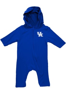 Wes and Willy Kentucky Wildcats Baby Blue Sun Hood Long Sleeve One Piece
