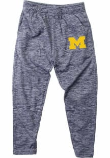 Youth Michigan Wolverines Blue Wes and Willy Cloudy Yarn Bottoms Track Pants