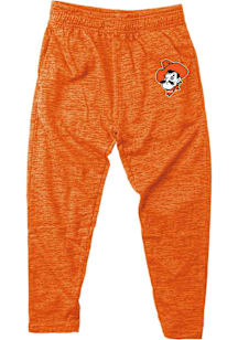 Wes and Willy Oklahoma State Cowboys Youth Orange Cloudy Yarn Track Pants