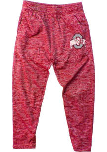 Boys Ohio State Buckeyes Red Wes and Willy Cloudy Yarn Sweatpants