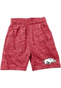 Wes and Willy Arkansas Razorbacks Boys Cardinal Cloudy Yarn Shorts