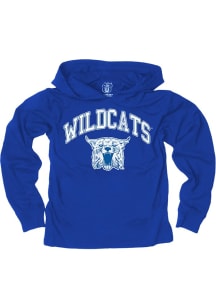 Wes and Willy Kentucky Wildcats Youth Blue Knit Vintage Arch Long Sleeve Hoodie