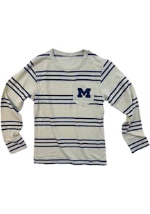 Wes and Willy Michigan Wolverines Toddler Blue Pocket Long Sleeve T-Shirt