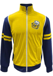 Toddler Michigan Wolverines Blue Wes and Willy Tricot Track Long Sleeve Full Zip Sweatshirt