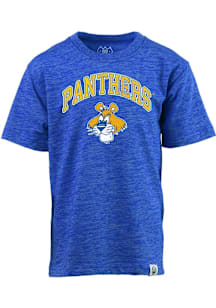 Wes and Willy Pitt Panthers Toddler Blue Cloudy Yarn Vintage Arch Short Sleeve T-Shirt