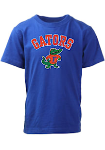 Wes and Willy Florida Gators Toddler Blue Jersey Vintage Arch Mascot Short Sleeve T-Shirt