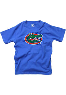 Wes and Willy Florida Gators Boys Blue Primary Logo Short Sleeve T-Shirt