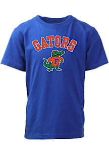 Wes and Willy Florida Gators Youth Blue Vintage Arch Short Sleeve T-Shirt